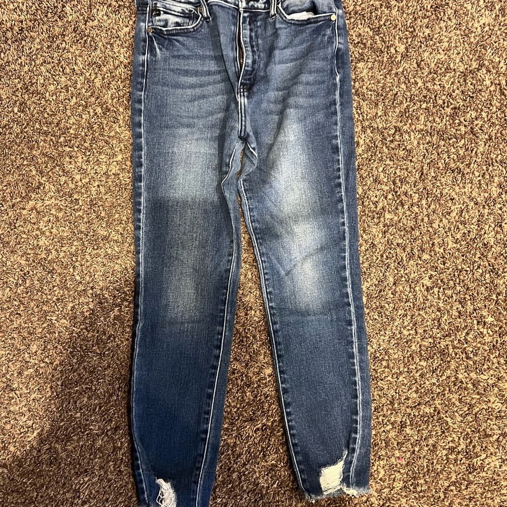 KanCan Dark Blue Distressed Jeans